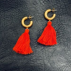 Madewell fringe hoops